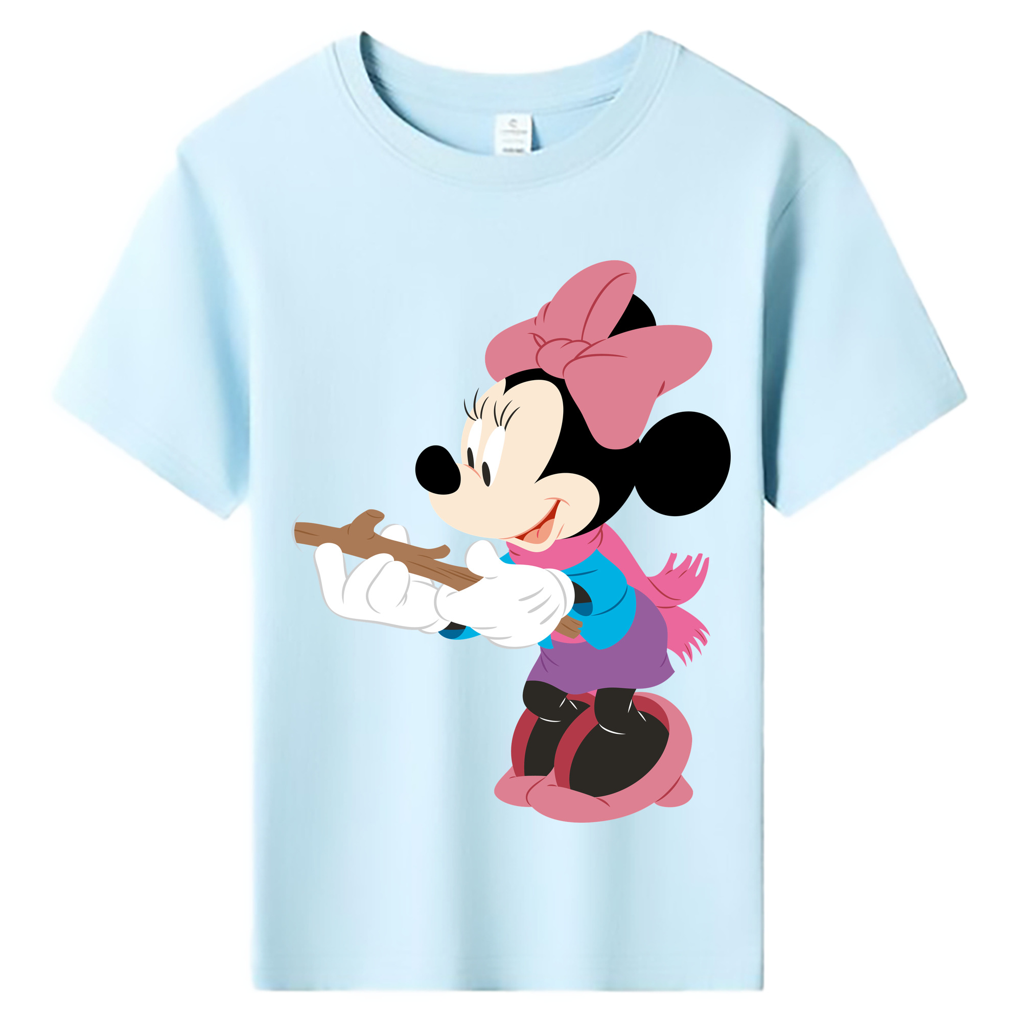 ミッキーマウス Mickey Mouse 綿100％キッズTシャツ（フロントプリント）